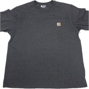 Carhartt Shirt Mens Loose Fit Gray Pocket Short Sleeve Workwear T-Shirt Large